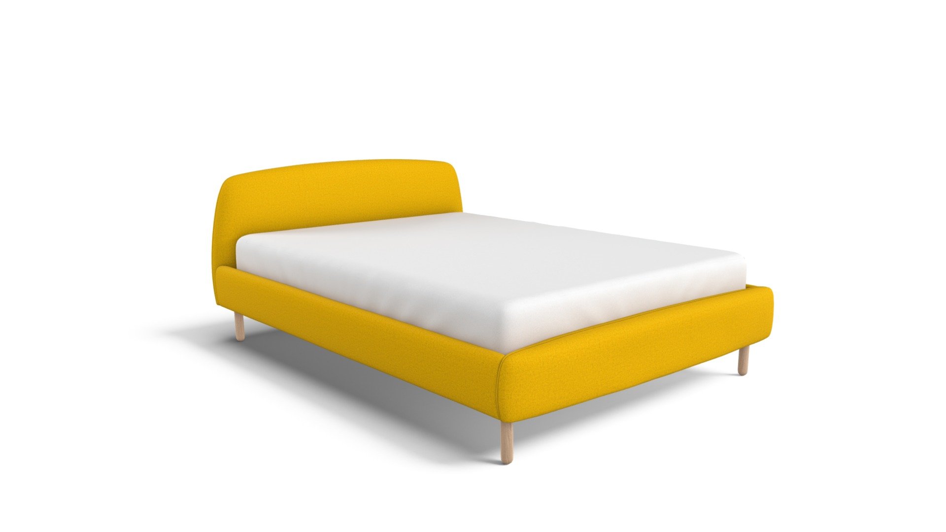 Jonah Double Bed, Dandelion Yellow