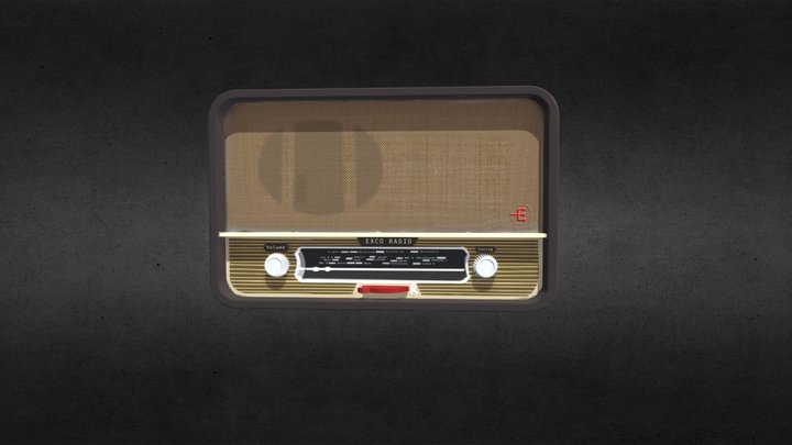 Radio Final Uvd and painted 3D Model