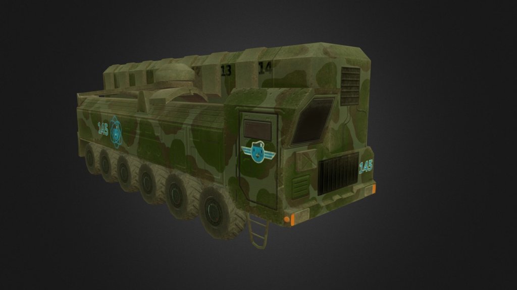 Skylines armed forces missile truck