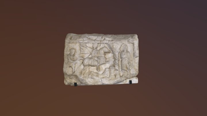 Relieve funerario de un jinete 3D Model