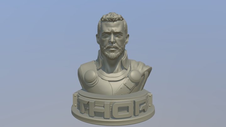 Chris Hemsworth as Thor 3D print model 3D Model