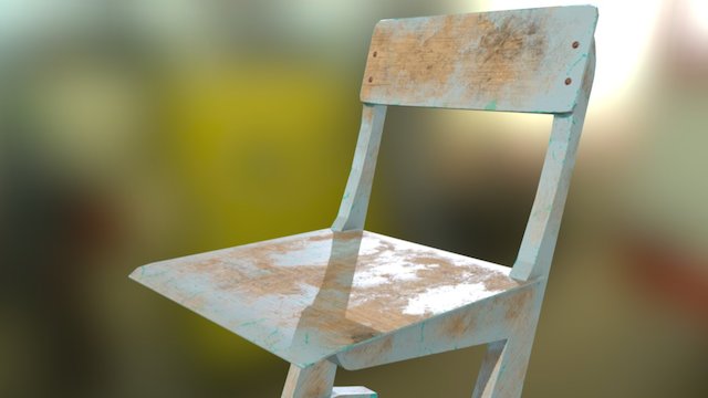 School chair 3D Model
