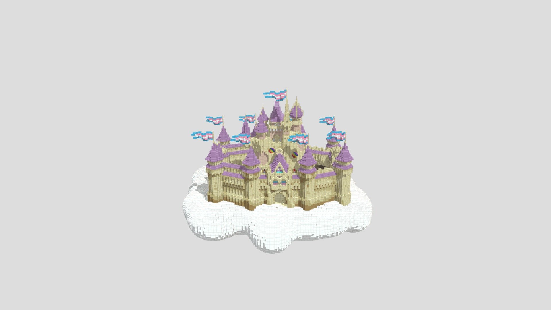 Pride Castle 3D model by YoMoBoYo [9a92525] Sketchfab
