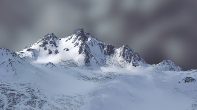 Tibetian mountain 3D Model