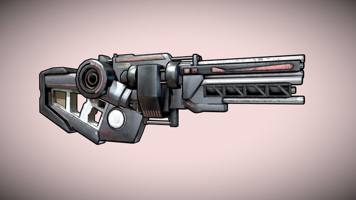 Sci-Fi Shotgun - Massive Shooter 3D Model