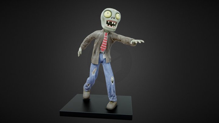 Toon Zombie 3D Model
