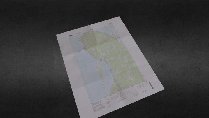 USGS Topographic Map 3D Model