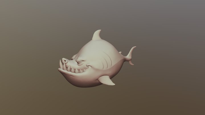 StylizedShark 3D Model
