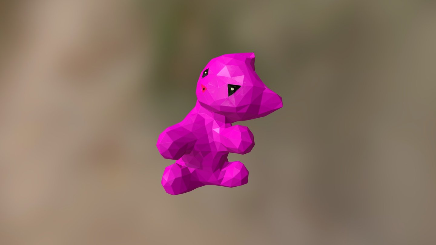 * The Pink Cat * by JfR - Download Free 3D model by JfR [9a95596 ...