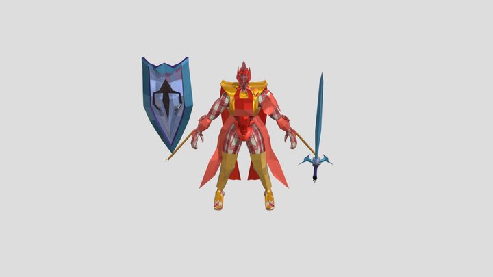 Red Bellator Sidus(Guerrero de la estrella Roja) 3D Model
