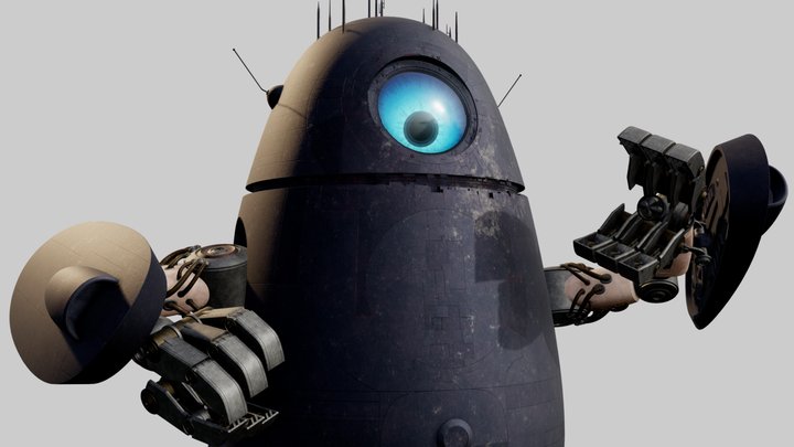 Alien Robot Probe 3D Model