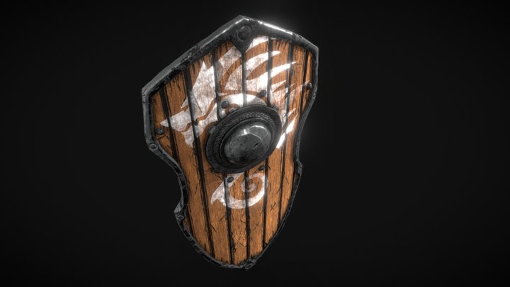 Shield Medieval 3D Model