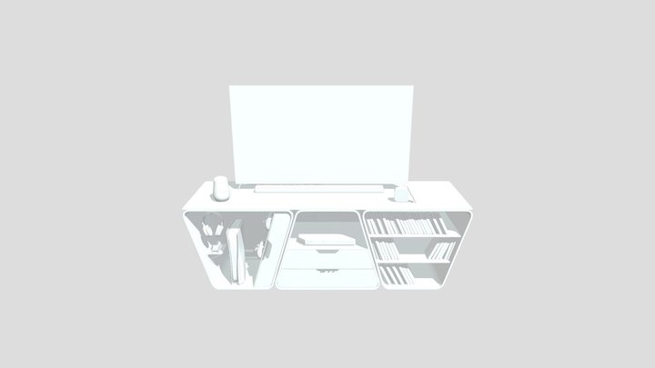 Meuble TV Gaming AZEL - Playstation VR 3D Model