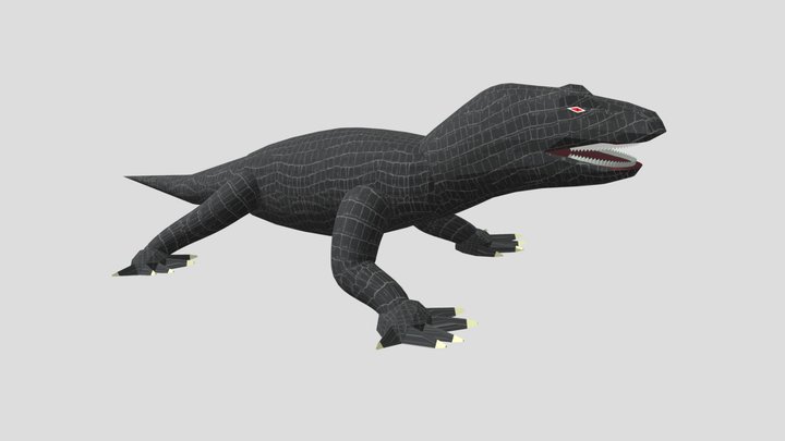 Megalania 3D Model