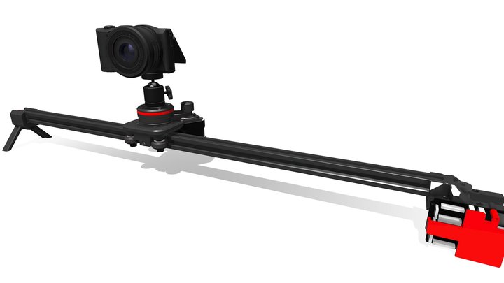 Motorized Camera Slider (Wifi Controlled) v2.1 3D Model