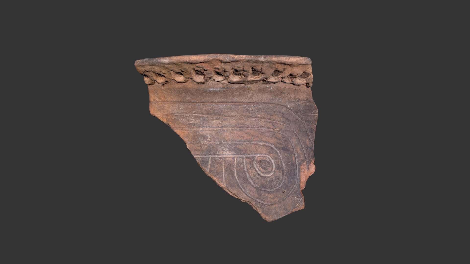 Caraway Incised Jar Rim (2101p140-3)