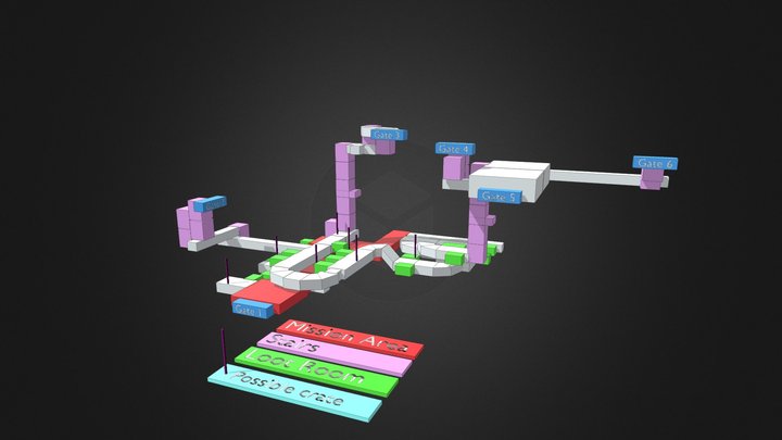 DEADSIDE - Underground Bunker layout - 3D Model