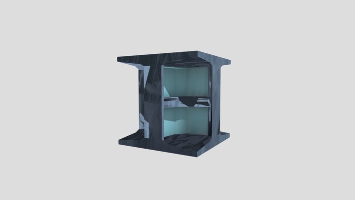 Sci-fi Small Pillar 3D Model