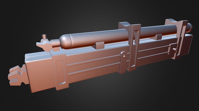 3D Maneuver Gear - Sheath & Gas Cylinder 3D Model