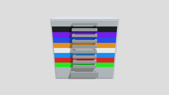 Colorful Drawers – Modello 3D gratuito STL