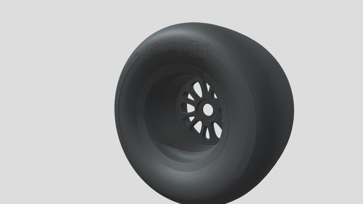 Printable Formula 1 Style wheel 3D Model