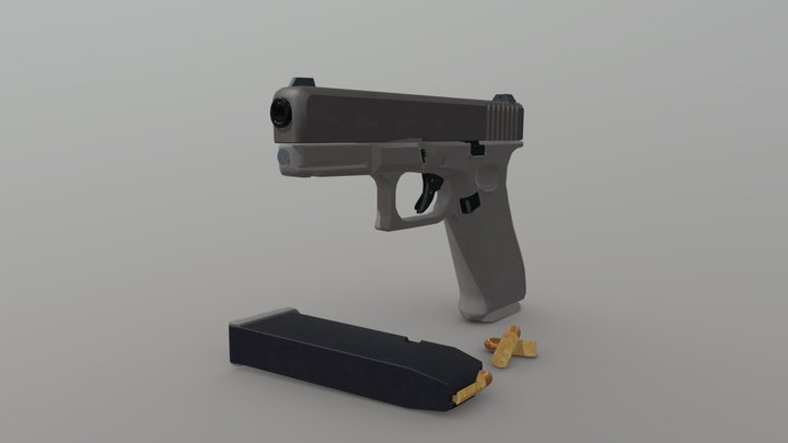Pistol Upload 1 3D Model