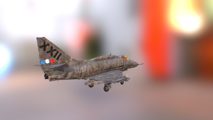 Avion de chasse (XXII) 3D Model