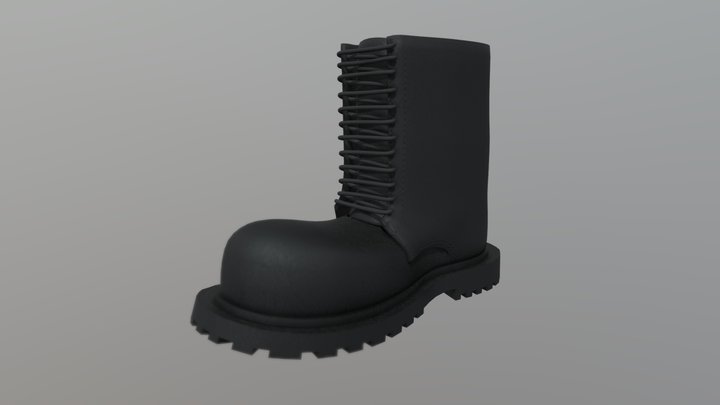 Balenciaga Steroid Boots 3D Model by @9c6t2 3D Model