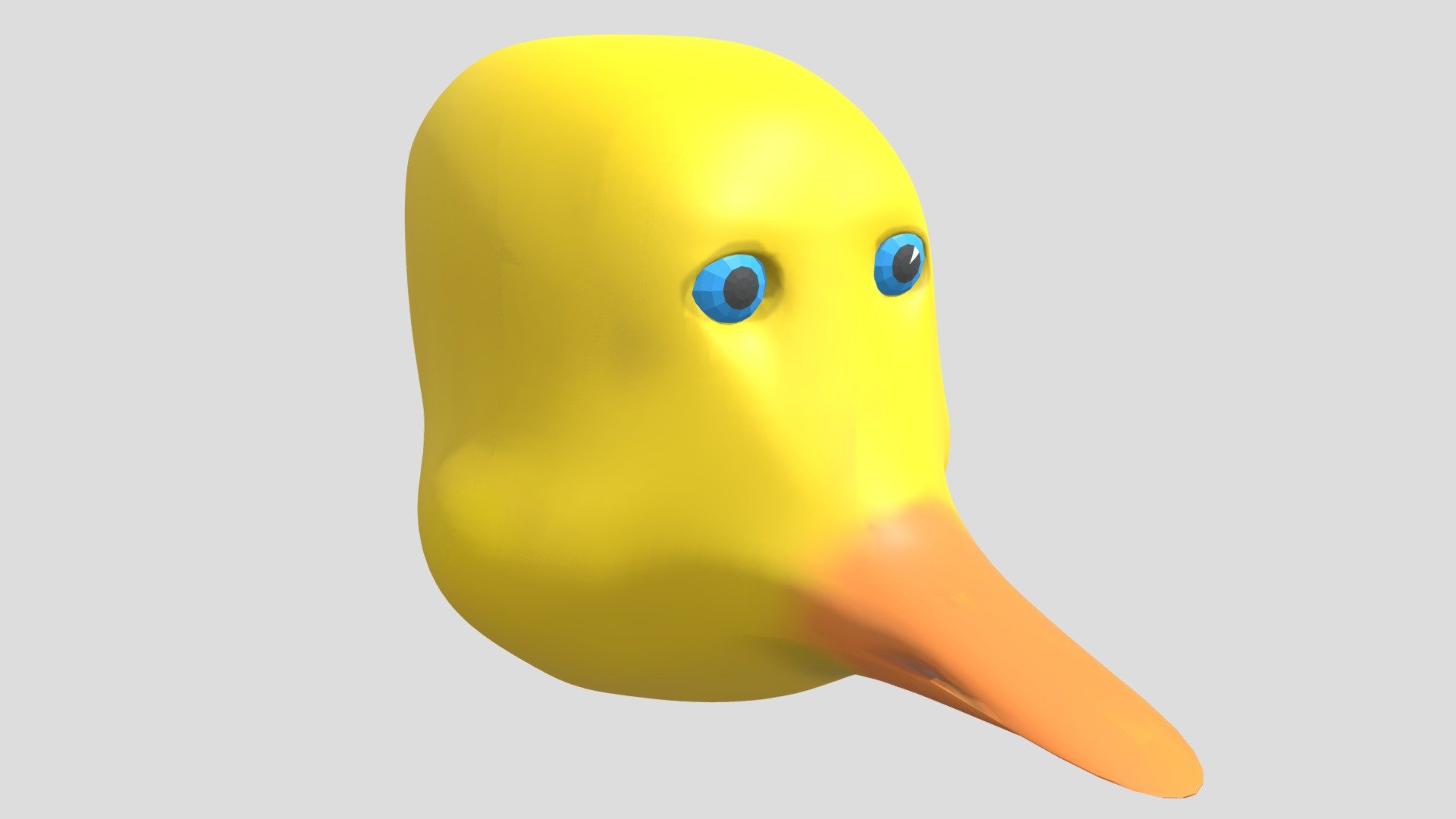 Tête de bébé canard. — Sketchfab embed 3D viewer
