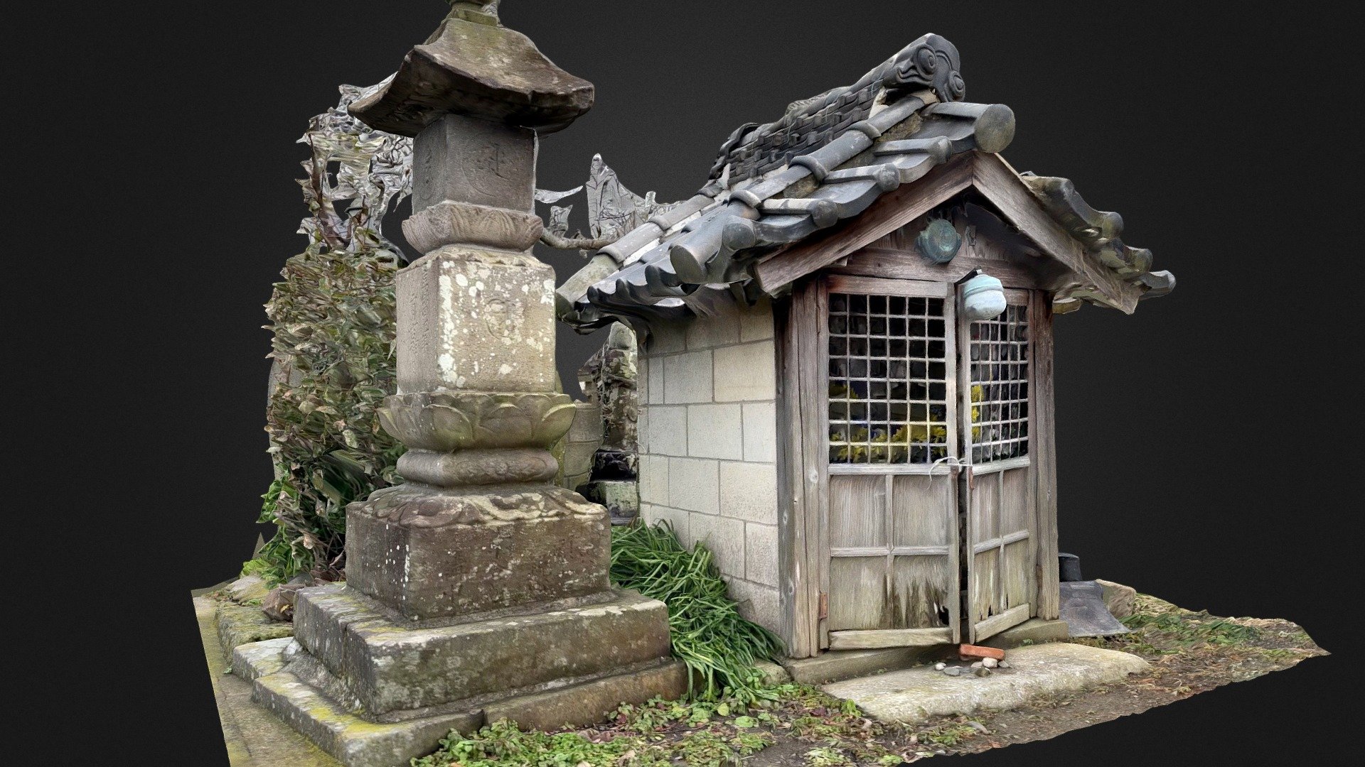 旧水元村本通り脇道祖神祠 - Download Free 3D model by seirogan
