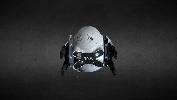 Oblivion: The Guardian Drone 3D Model