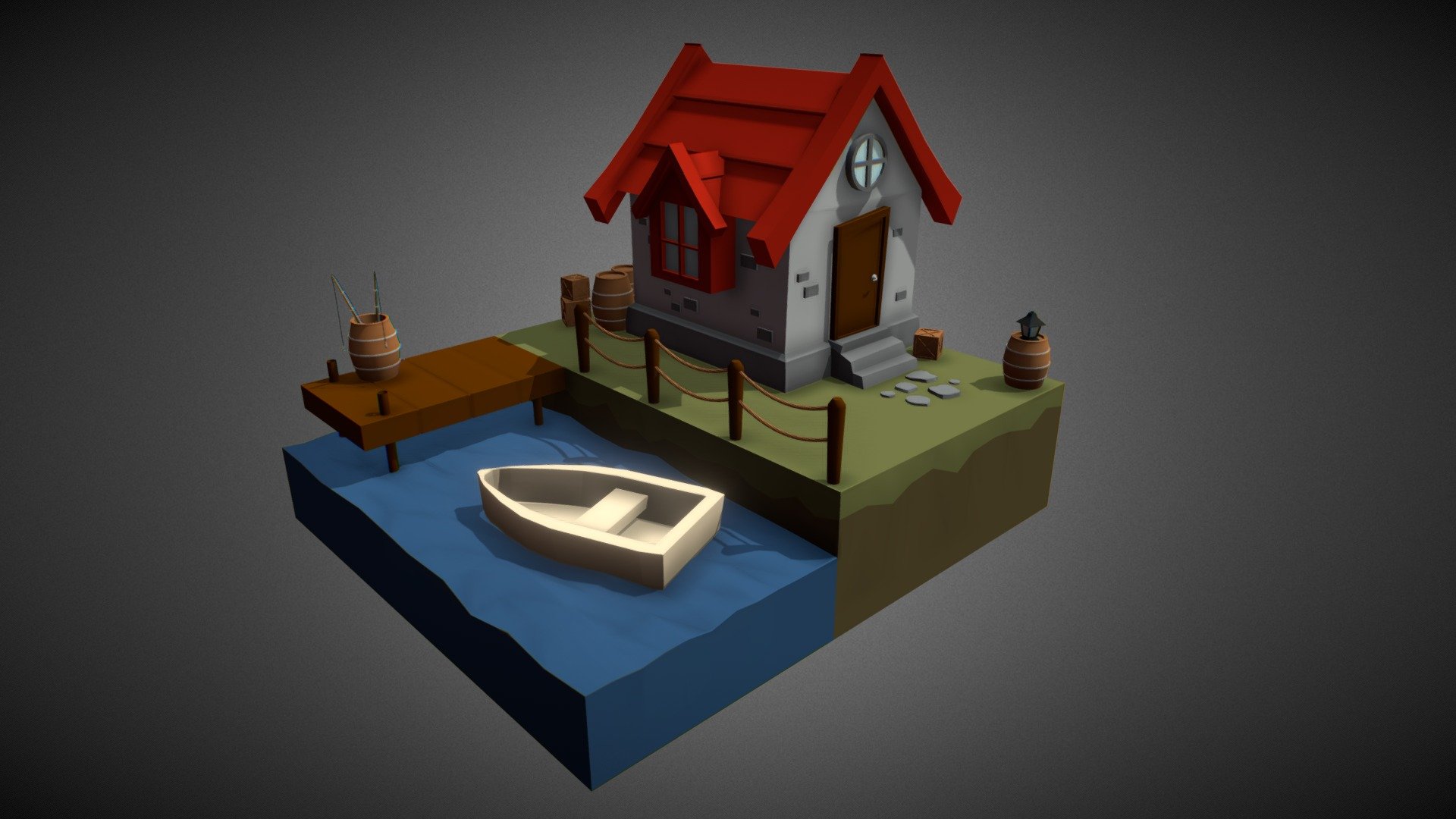 Diorama Casa en el Lago