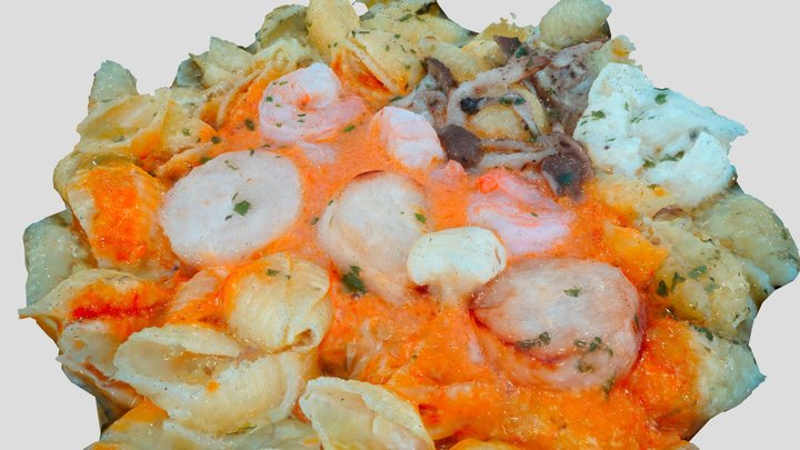 Seafood_pasta 3D Model