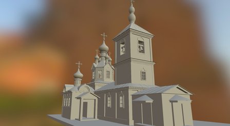 Церковь святой великомученицы Параскевы Пятницы 3D Model