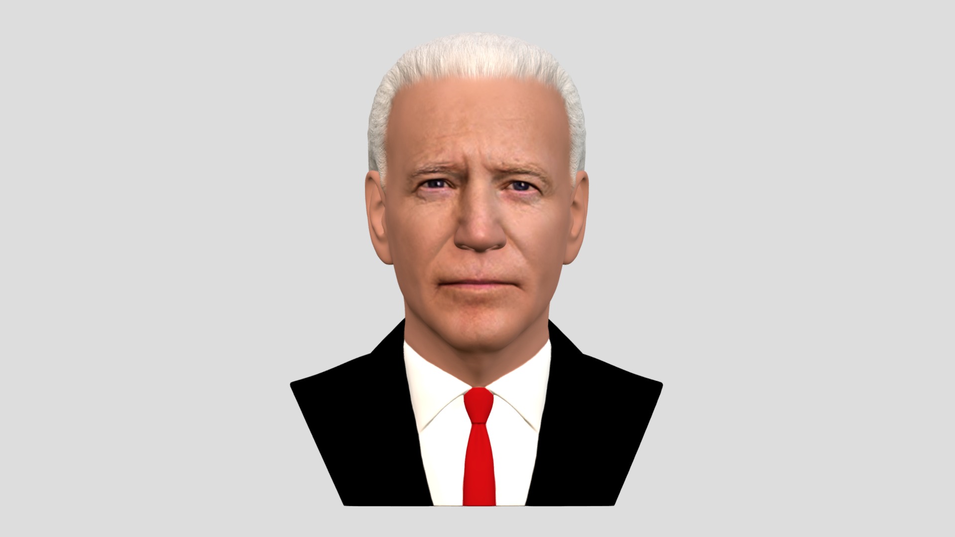 3D model Joe Biden bust for full color 3D printing - This is a 3D model of the Joe Biden bust for full color 3D printing. The 3D model is about a man in a suit.