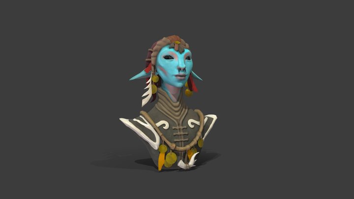 Water Druid 3D Model