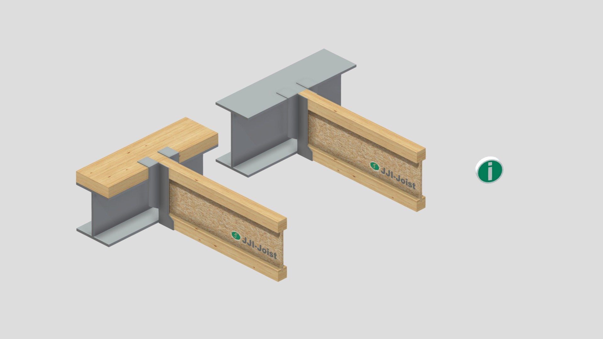 F31 | JJI-Joist to steel beam top fixing - 3D model by JamesJonesTSD ...