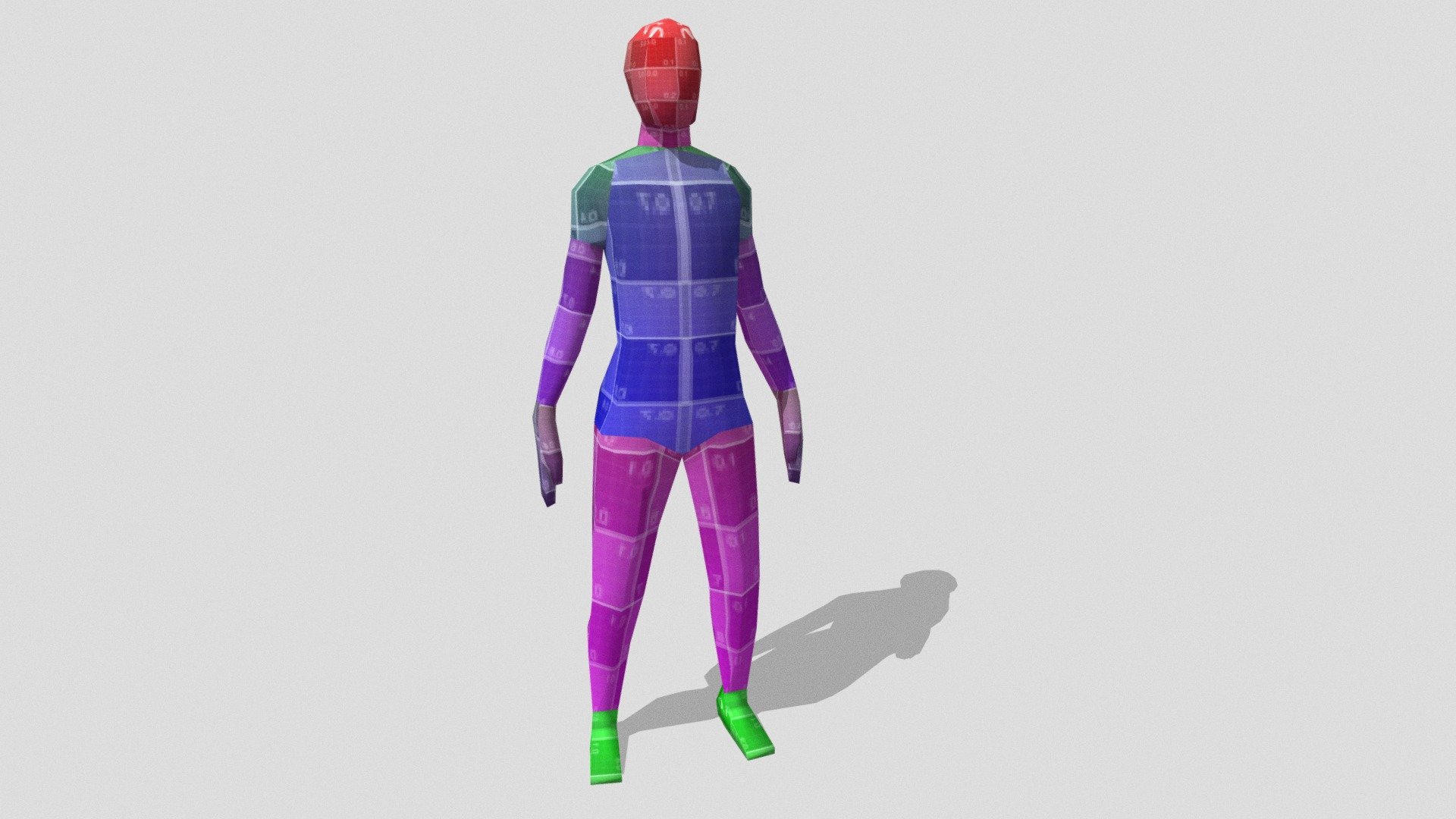 Lowpoly Male Basemesh Unwrapped - Download Free 3D Model By BitHack ...