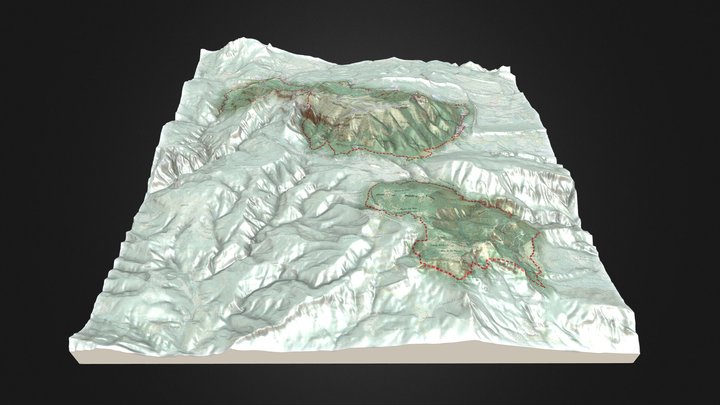 PEIN Serra d'Ensija-els Rasos de Peguera 3D Model