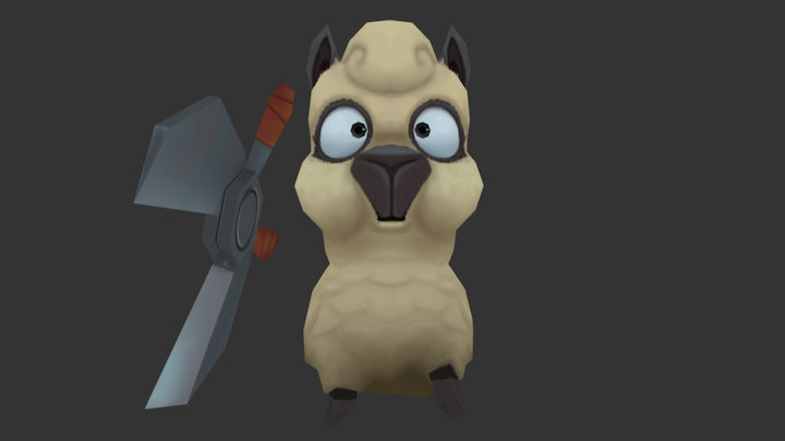 Sheep Run&Shear Animation 3D Model