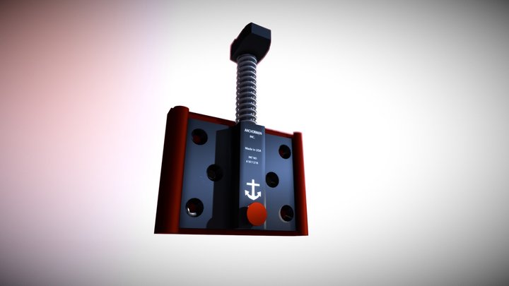 Anchorman Door Lock Device 3D Model