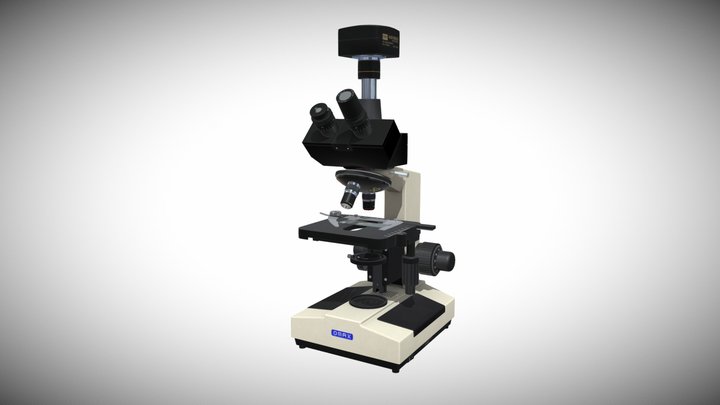 Omax Microscope Sketchfab 3D Model