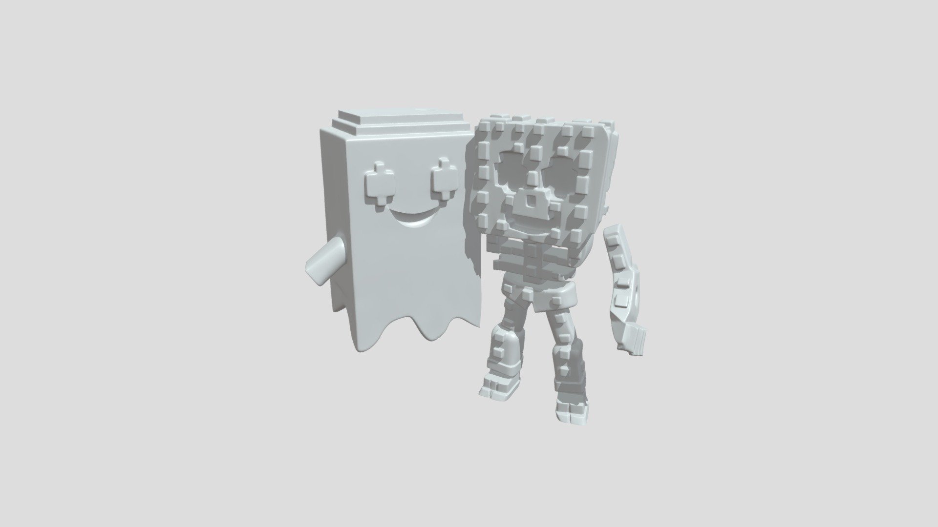 Lego ghost and skeleton figures - 3D model by ndjkvייין (@ndjkv ...