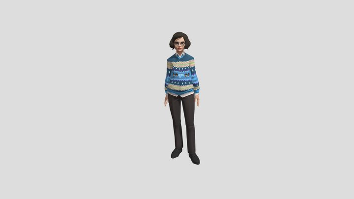 Woman Standing Idle_Kinstyuri 3D Model