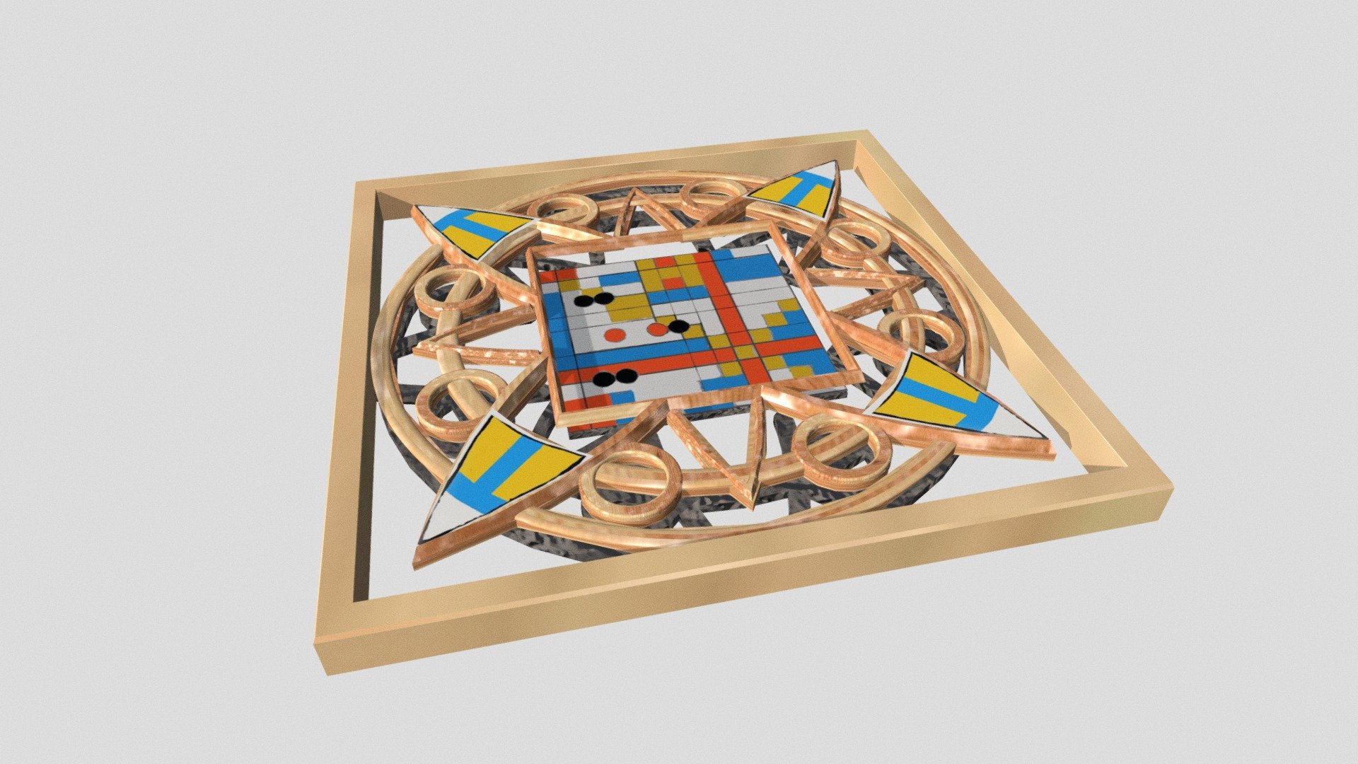 model play a table game Go