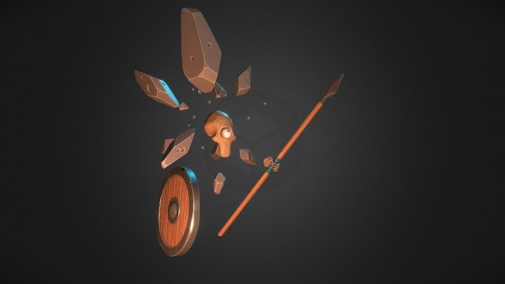 Skeleton Elemental 3D Model