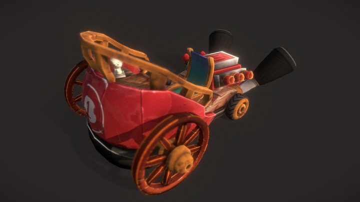 Chariot Go-Kart 3D Model