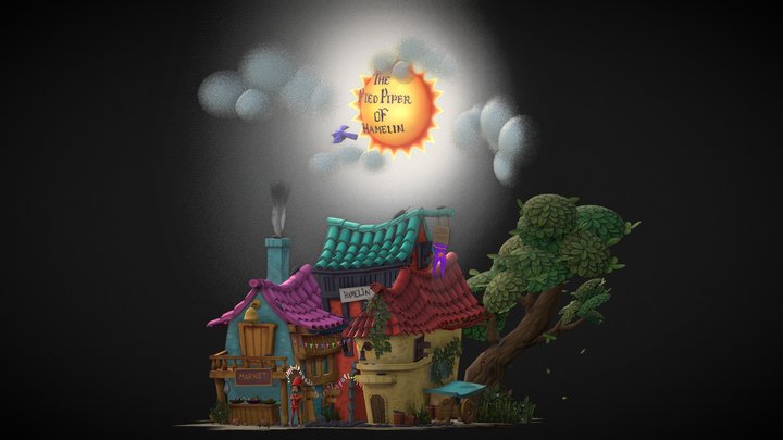 Tale of the Pied Piper 3D Model