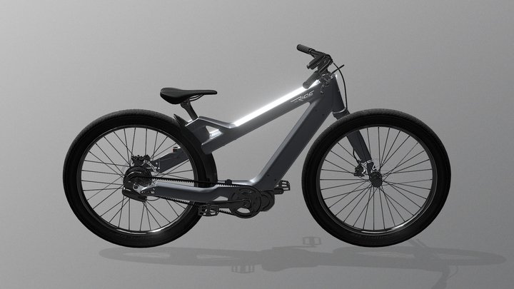 The Ride Bikes Radiant (Grey) 3D Model