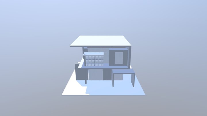 Wood House 3D Model